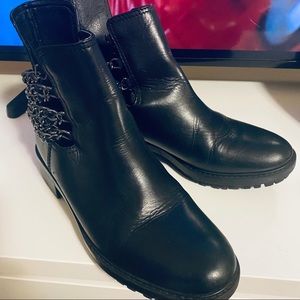 Zara leather boots